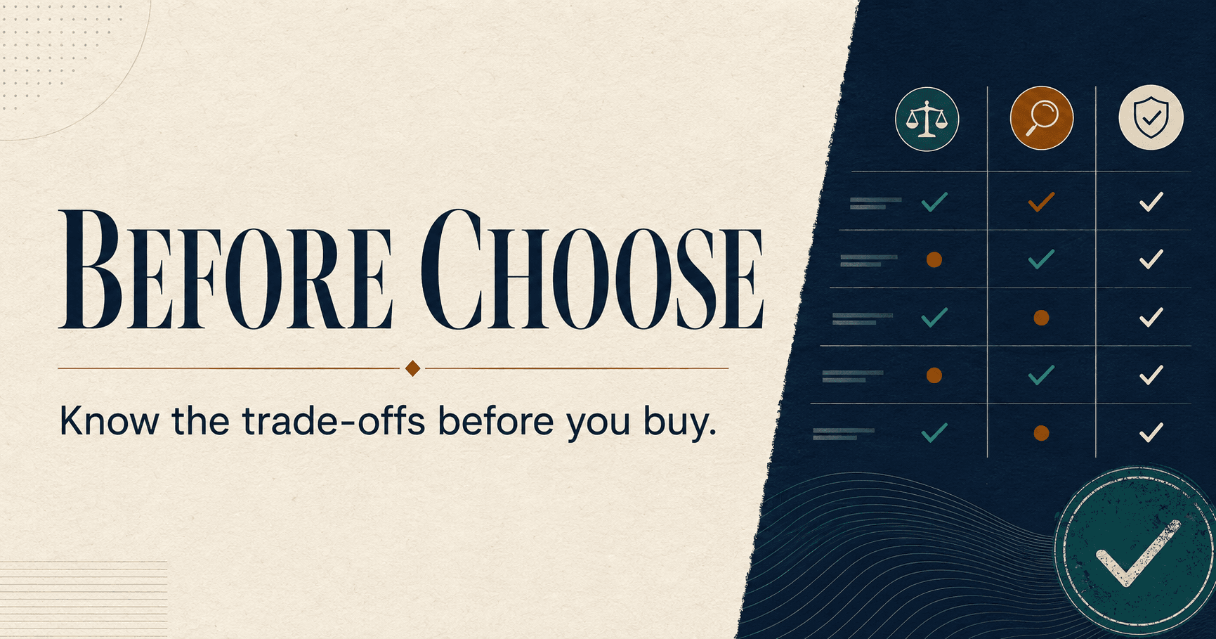 Before Choose editorial decision system: compare evidence and trade-offs before buying